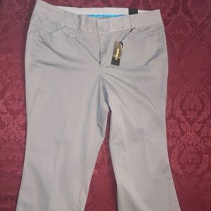 Gray 22 average length slacks